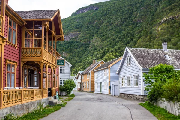 Norveç 'in İskandinavya' daki Laerdal kasabası