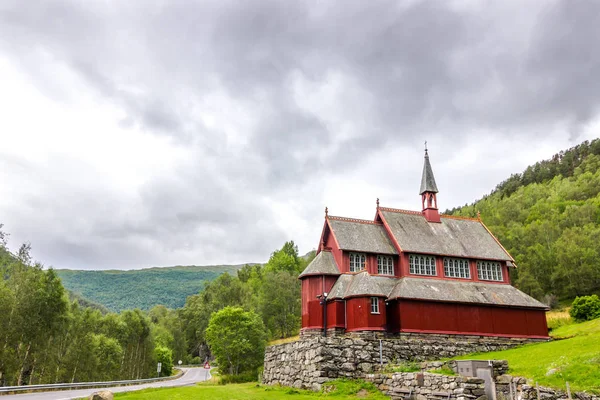 Стара Церква Кладовище Боргунді Норвегія — стокове фото