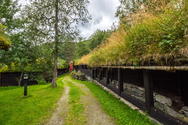 Old Wooden Houses Old Farm Norway — Stock Photo, Image