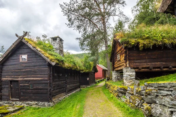 Old Wooden Houses Old Farm Norway — Stock Photo, Image