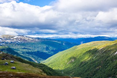 Norveç 'teki Aurlandsfjellet dağ yolu