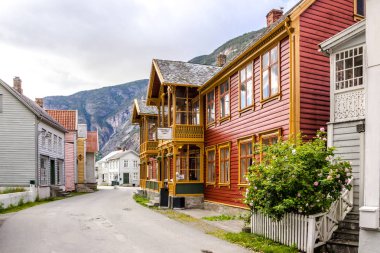 Norveç 'in Laerdal eski kasabası