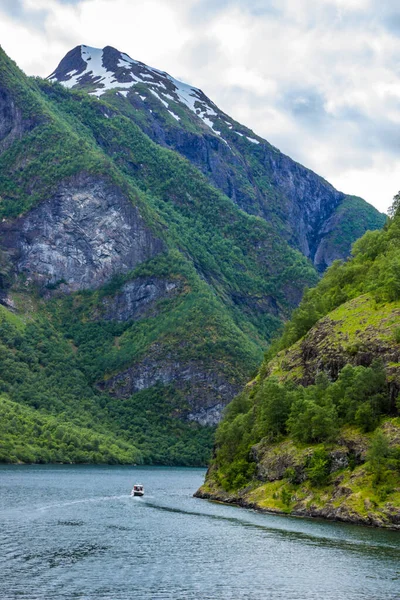 Nubes Sobre Aurlandsfjord Noruega — Foto de Stock
