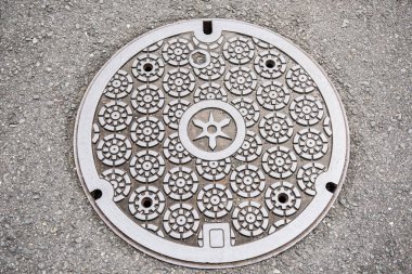 Yuvarlak tasarım menhol kapağı