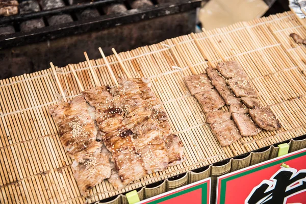 Pollo elemento su giapponese strada negozio — Foto Stock