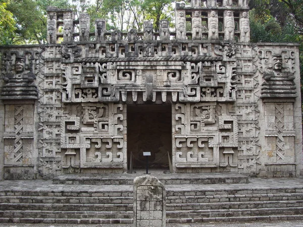 Replica Hochob Campeche Mayan Temple National Museum Anthropology — Stock Photo, Image