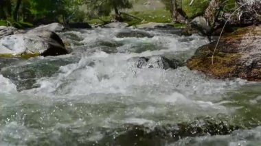 Fırtınalı dağ nehir