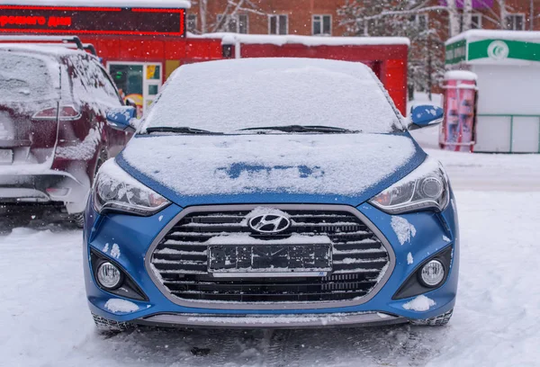 Novokuznetsk, Rusya - 10 Şubat 2017: Hyundai Veloster Turbo — Stok fotoğraf