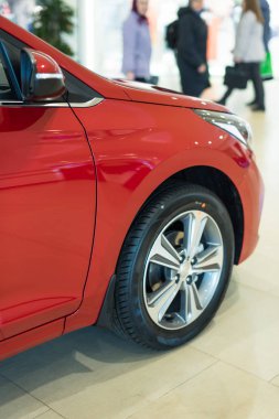 Novokuznetsk, Rusya - 19 Nisan 2017: Hyundai Accent (Solaris)