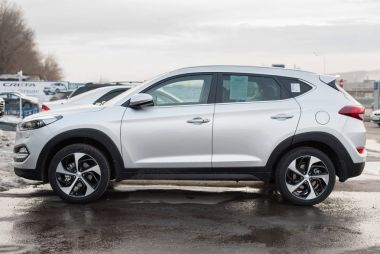 Novokuznetsk, Rusya Federasyonu - Mart 30, 2017: Hyundai Tucson