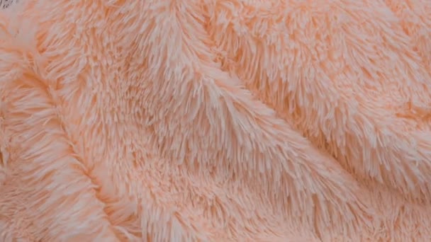 Закрыть текстуру одеяла — стоковое видео