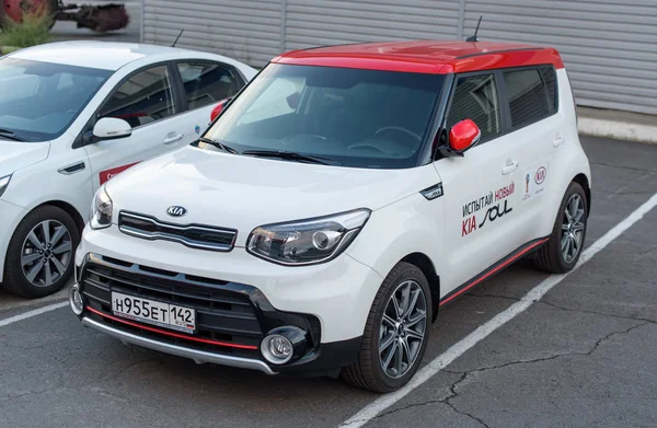 Novokuznetsk, Rusya - 20 Ağustos 2017: Kia Soul