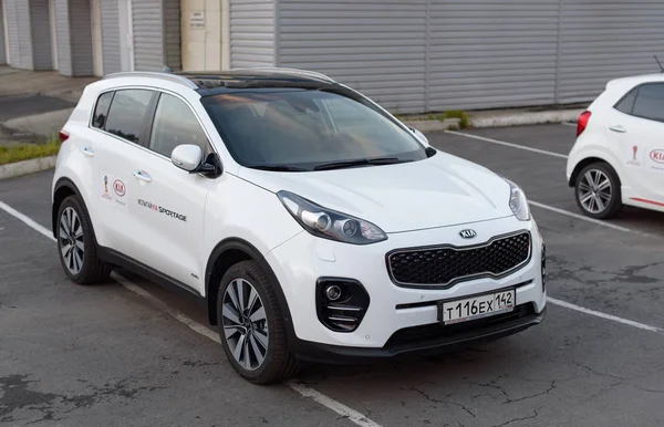Novokuznetsk, Rusya - 20 Ağustos 2017: Kia Sportage