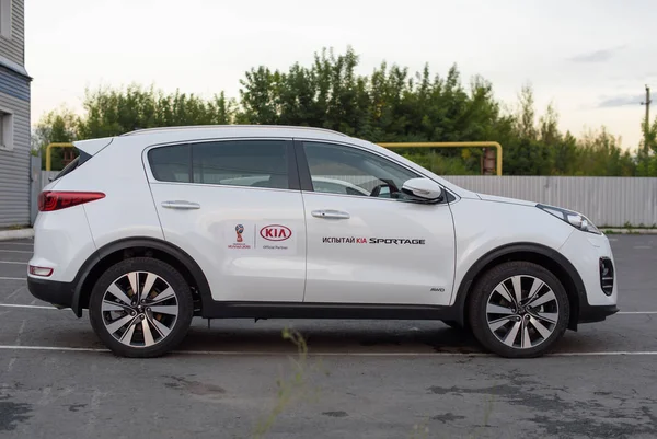 Novokuznetsk, Rusya - 20 Ağustos 2017: Kia Sportage
