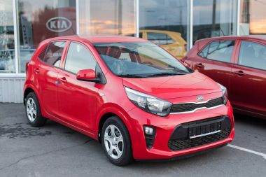 Novokuznetsk, Rusya - 20 Ağustos 2017: Kia Picanto