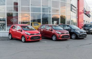 Novokuznetsk, Rusya - 20 Ağustos 2017: Kia Picanto
