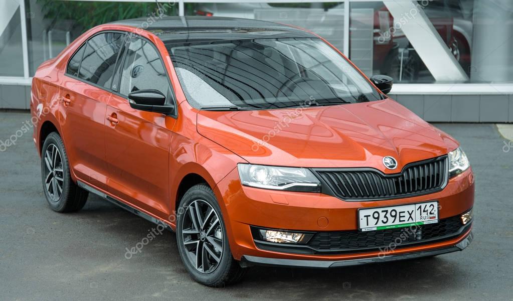 Novokuznetsk, Russia - September 02, 2017: Skoda Rapid Monte Carlo on parking