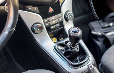 Novokuznetsk, Rusya - 02 Kasım 2017: Chevrolet Cruze iç.