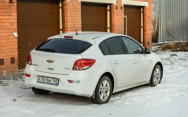 Novokuznetsk Russland November 2017 Chevrolet Cruze Parking Snow — Stockfoto