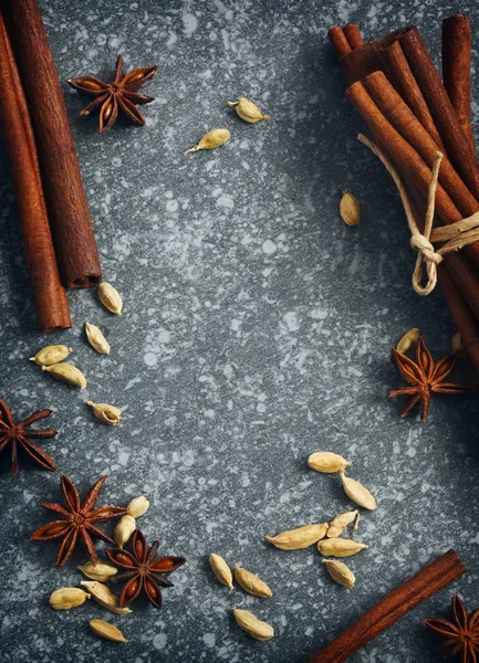 Kryddor för masala te — Stockfoto