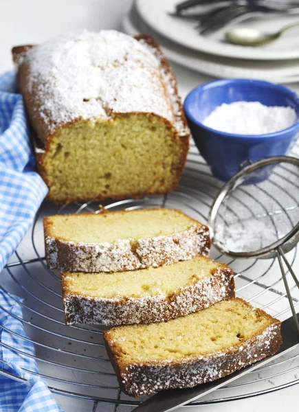 Hausgemachter Zitronenpfundkuchen — Stockfoto