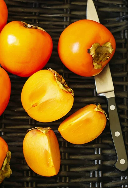 Owoce pyszne świeże persimmon — Zdjęcie stockowe