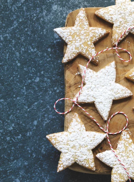 Boże Narodzenie gwiazda ciasteczka. — Zdjęcie stockowe