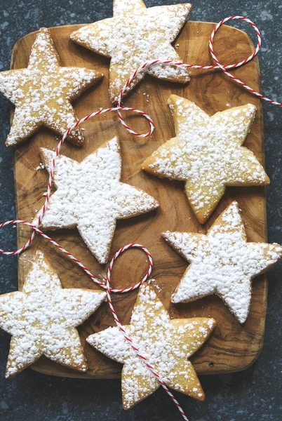 Biscuits étoiles de Noël . — Photo