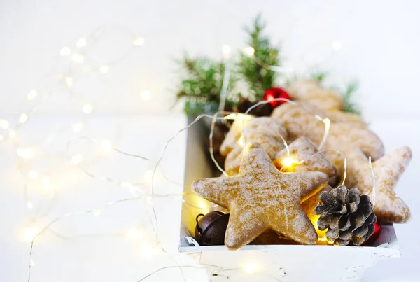 Lebkuchen zu Weihnachten — Stockfoto