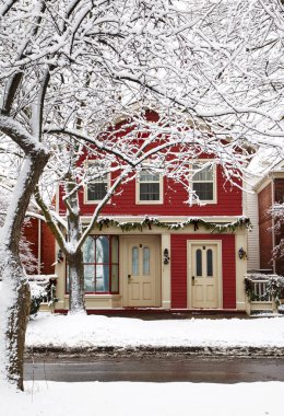 Niagara Gölünde, Ontario - 2 Aralık 2019 - Noel deco