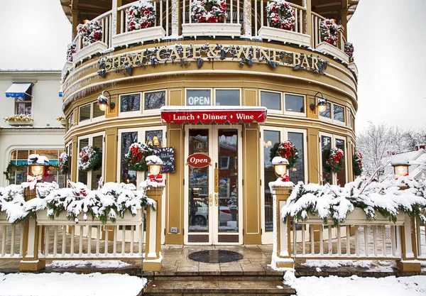 NIAGARA EN EL LAGO, CANADÁ - 2 DE DICIEMBRE DE 2019: Un famoso restaurante — Foto de Stock