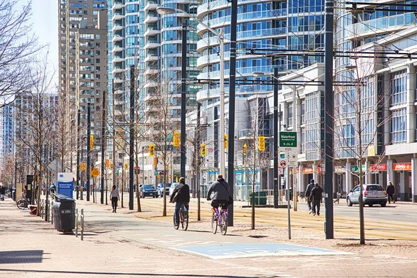 Toronto Ontario Kanada 2020 Április Toronto Belvárosa Coronavirus Járvány Idején Stock Fotó