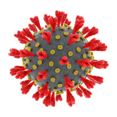 Şiddetli akut solunum sendromu Coronavirus 2 beyaz üzerinde covid 19 'a neden oluyor.