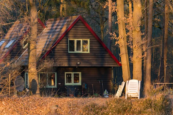 Holzfreizeithaus — Stockfoto