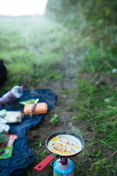 Pastırmalı yumurta kızartma 