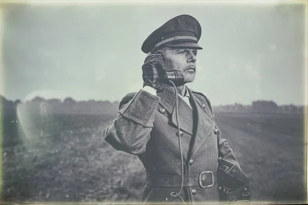 Officier van de jaren 1940 — Stockfoto