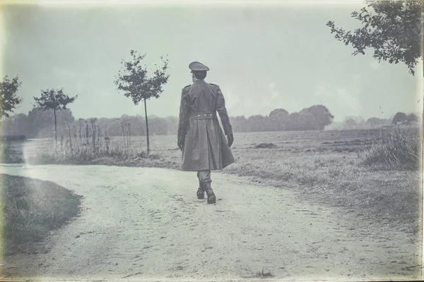 1940'larda askeri memur — Stok fotoğraf