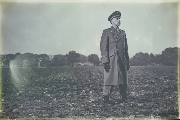 1940-es években katonatiszt — Stock Fotó