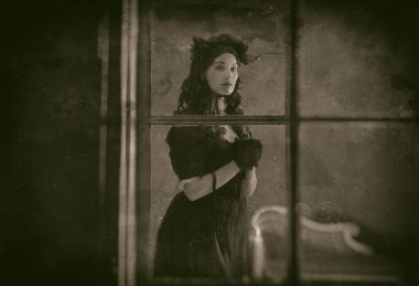 pencere duran Victoria kadın 