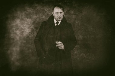 Retro 1920'lerde İngiliz gangster 