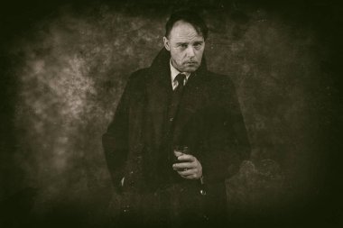 Retro 1920'lerde İngiliz gangster 