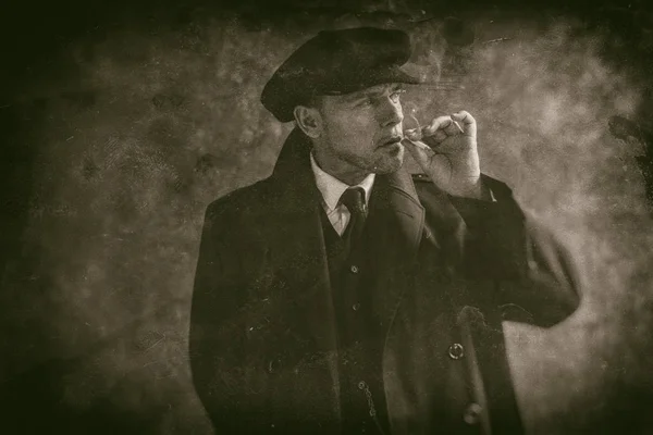 Retro 1920-talet engelska gangster — Stockfoto