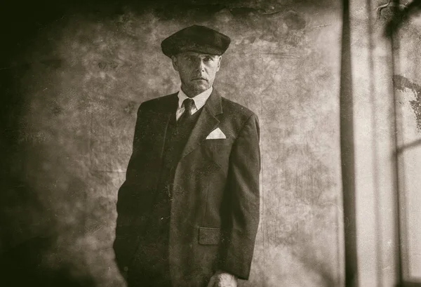 Retro 1920-talet engelska gangster — Stockfoto