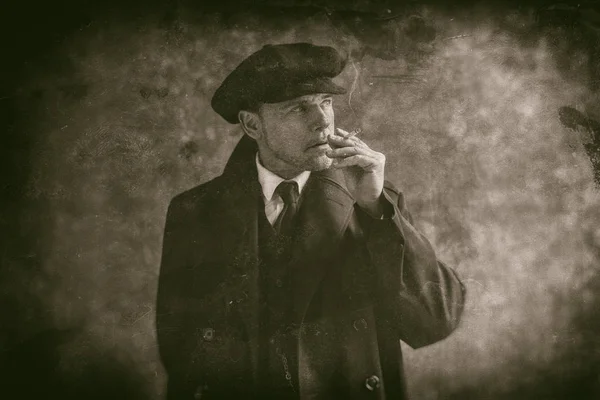 레트로 1920 년대 영어 갱 — 스톡 사진