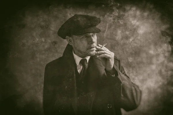 Retro z roku 1920 anglické gangster — Stock fotografie