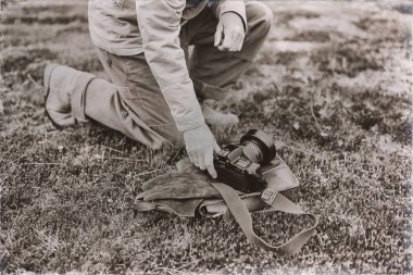 fotoğrafçı fotoğraf makinesinin malzeme çekme alanı