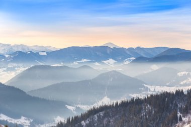 manzara güzel kış dağlar