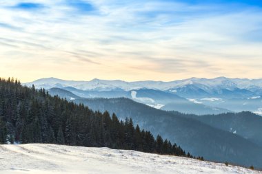manzara güzel kış dağlar