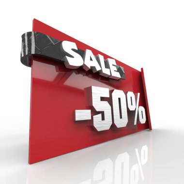 % 50 3D render satışı büyük başlığı