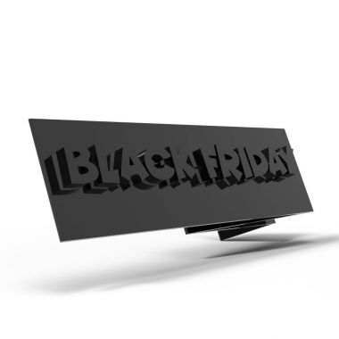 Black Friday Banner 3D render